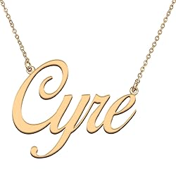 HUAN XUN Customized Custom Simple Any Name Necklace