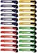 Box Cutter Utility Knife Tool with Retractable Snap off Razor Blade x24 Mix Color