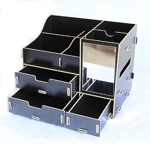 Amazon Com B S Feel Fashion Diy Wooden Makeup Storage Display Box