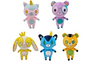 Yelusaleng 9.8“ Funneh Plushies, Cartoon Cute Anime Teddy Bear Plush Soft Stuffed Doll Pillow Cushion Birthday Xmas Gift Toys