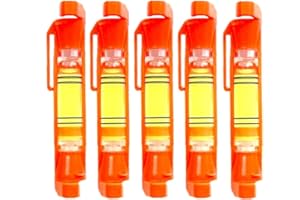 ZUJHPYMI 5Pcs String Line Level Hanging Line Bubble Levels for Measuring Building Trades, Surveying, Engineering (Red)