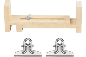 JOCAHULFX Wood Bracelet Jig, Wood Jig Bracelet Maker, U Shape Clear Scale Bracelet Jig Kit with 2 Clamp, Bracelet Braiding Tool Kit, Paracord Jig DIY Hand Knitting Bracelet Jig, Free Size Length