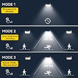 TECKNET Outdoor Solar Light 231 LED 3 Modes Motion Sensor 300° Wide view 4