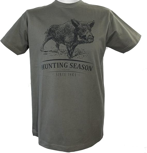 AKAH Hunter TShirt Keiler Hunting Shirt Green Men TShirt Hunting