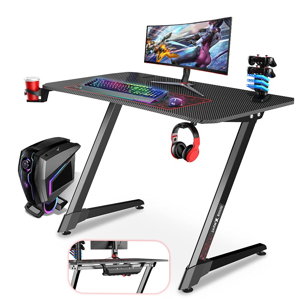 Gaming Desk Dripex 43 Inch Computer Gamer Table with Cable Management