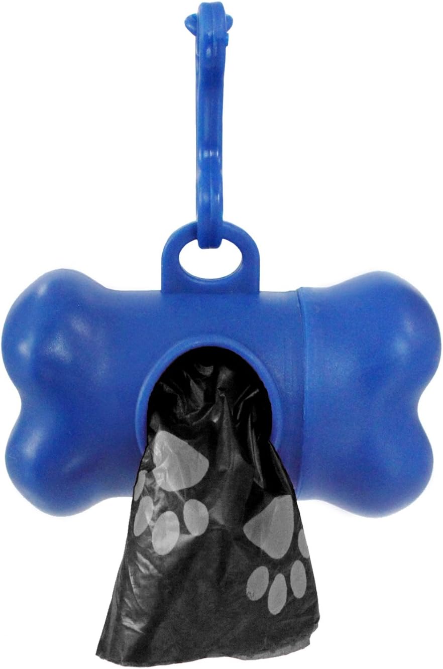 180 Pet Waste Bags, Dog Waste Bags, Bulk Poop Bags with Leash Clip and Bone Bag Dispenser - (180 Bags, Rainbow with Paw Prints) : Pet Supplies