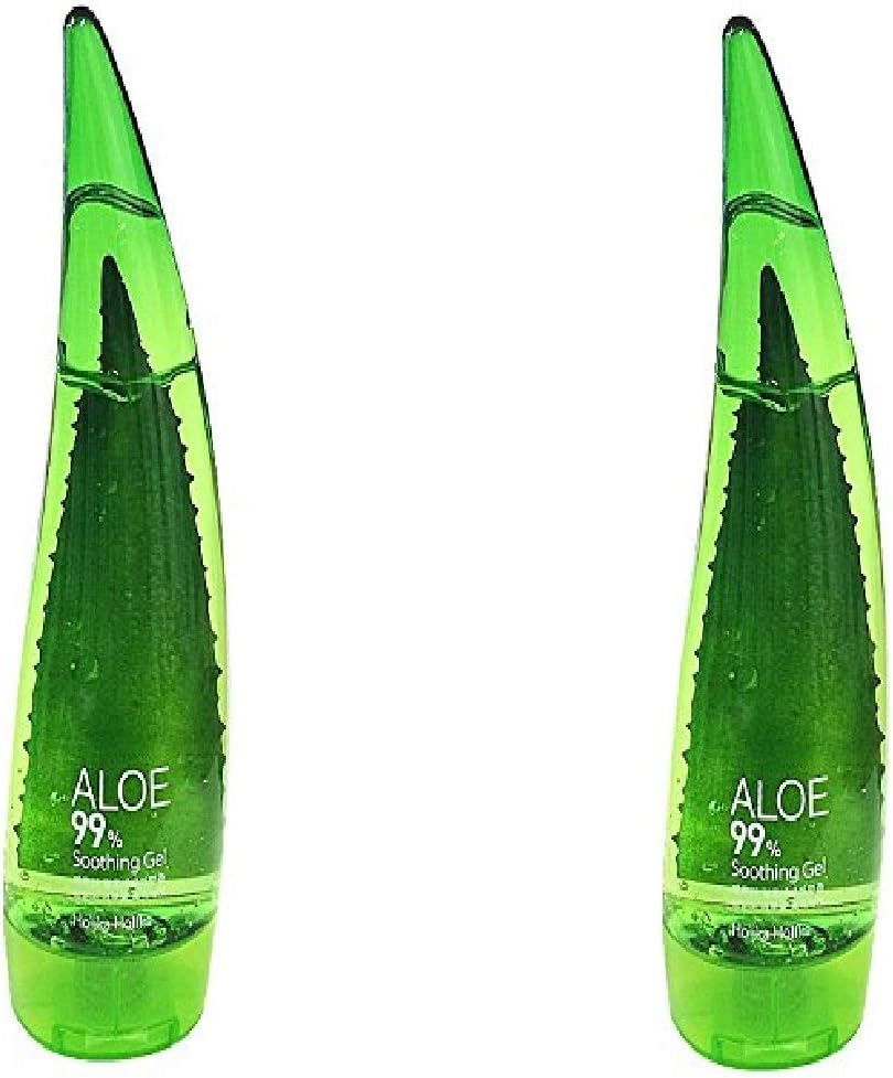 Holika Holika Aloe 99% Soothing Gel (55Ml 1.85 Oz) Travel Size Body And Face Gel, Easy To Carry, Skin Cool Down