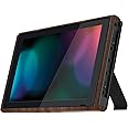 eXtremeRate Wood Grain DIY Housing Shell for Nintendo Switch Console, Soft Touch Replacement Faceplate Front Frame for Nintendo Switch Console with Volume Up Down Power Buttons - Console NOT Included