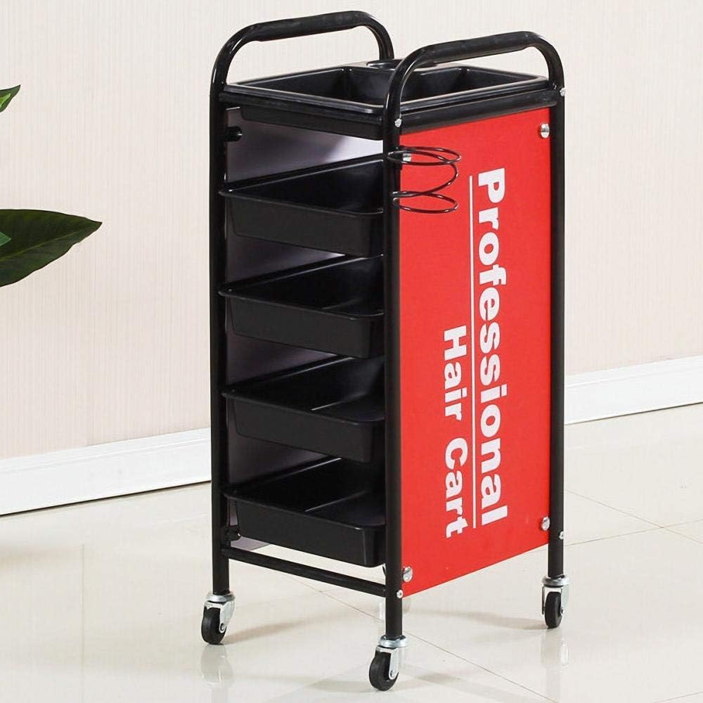 ZXYY Estuche de peluquería de 5 Niveles con Ruedas, patrón de Letras