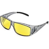 Night Driving Glasses - 2 Pack Polarized Yellow Lens For Safer Driving In Low Light