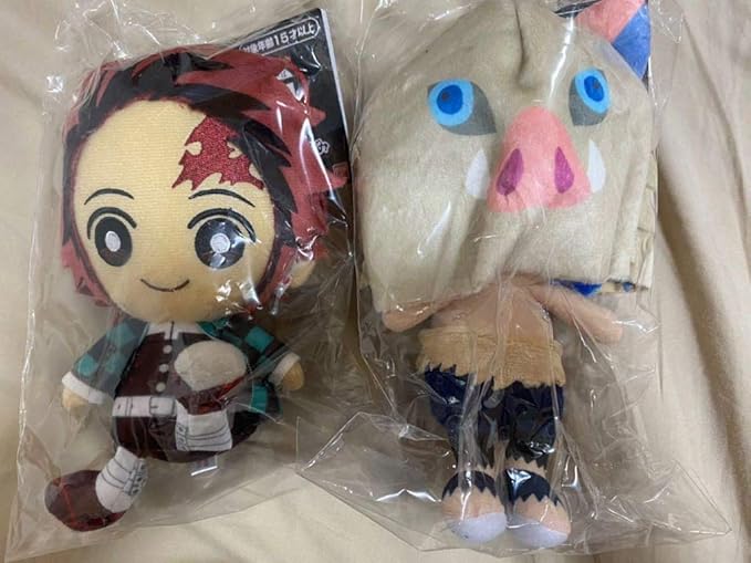 Amazon 鬼滅の刃 ローソン ぬいぐるみ 竈門炭治郎 伊之助 ぬいぐるみ ホビー