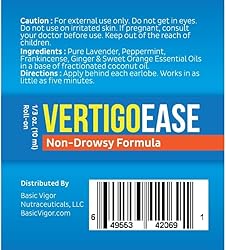 Basic Vigor Vertigo Ease Roll-On (10ml) - Natural