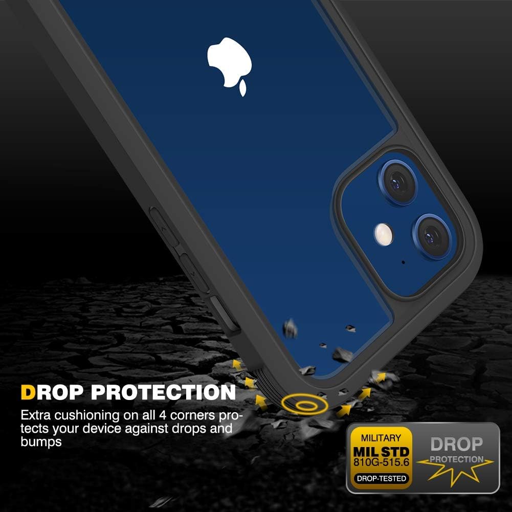 Diaclara Designed for iPhone 12/12 Pro Case, Full Body Rugged Case with Built-in Screen Protector - Image 5