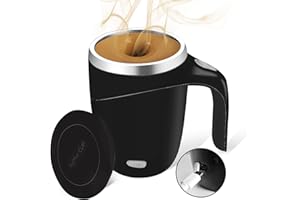 TXLOOK Self Stirring Mug,Rechargeable automatic magnetic Self stirring coffee mug,Rotating Home Office Travel Mixing Cup,To Stir Coffee, Chocolate, Milk, Protein,Cocoa Etc, Great For Office, School, Gym…