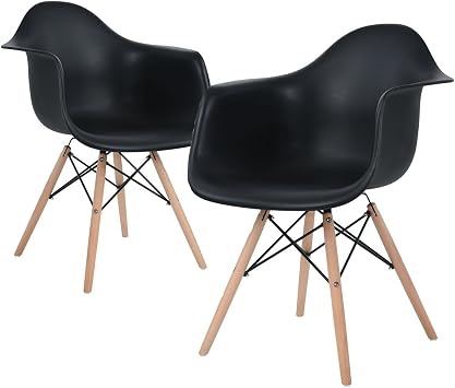 Eggree Inspire Scandinavie Chaise Noir Lot De 2 Chaise Salle A