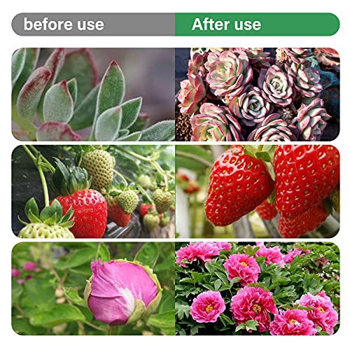 Plant Grow Light Strips, CUPAN Full Spectrum LED Grow Lights for lndoor Plants with Auto ON & Off Timer, 10 Dimmable Levels, 48 LEDs Pant Growing Lamps for Gardening Seedlings Hydroponics 2 Pack