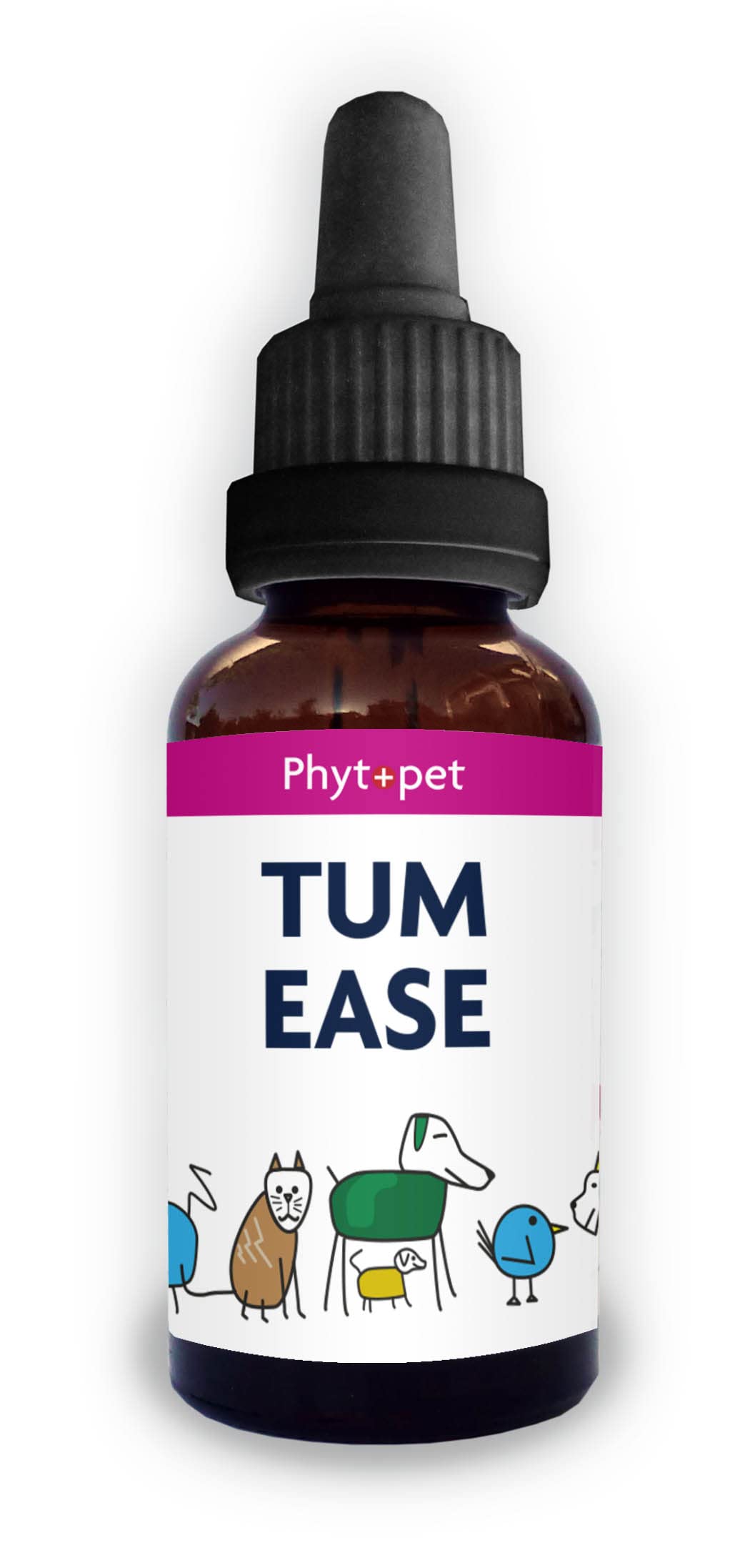 Phytopet Tum Ease | 30ml | 100% Natural Herbal Remedy | Aids Windy Digestion, Ideal When Changing Diet | for Dogs, Cats, Birds, Horses, Pets |
