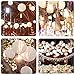 24pcs White Paper Lanterns Decoration for Weddings, Birthdays, Parties, 6 Inches, 8 Inches, 10 Inches, 12 Inches Hanging Paper Lanterns (6 of Each Size) by ZJHAI