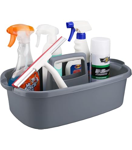 Industrial 3 Compartment Cleaning Caddy Bucket Zion Industrial 3 ...