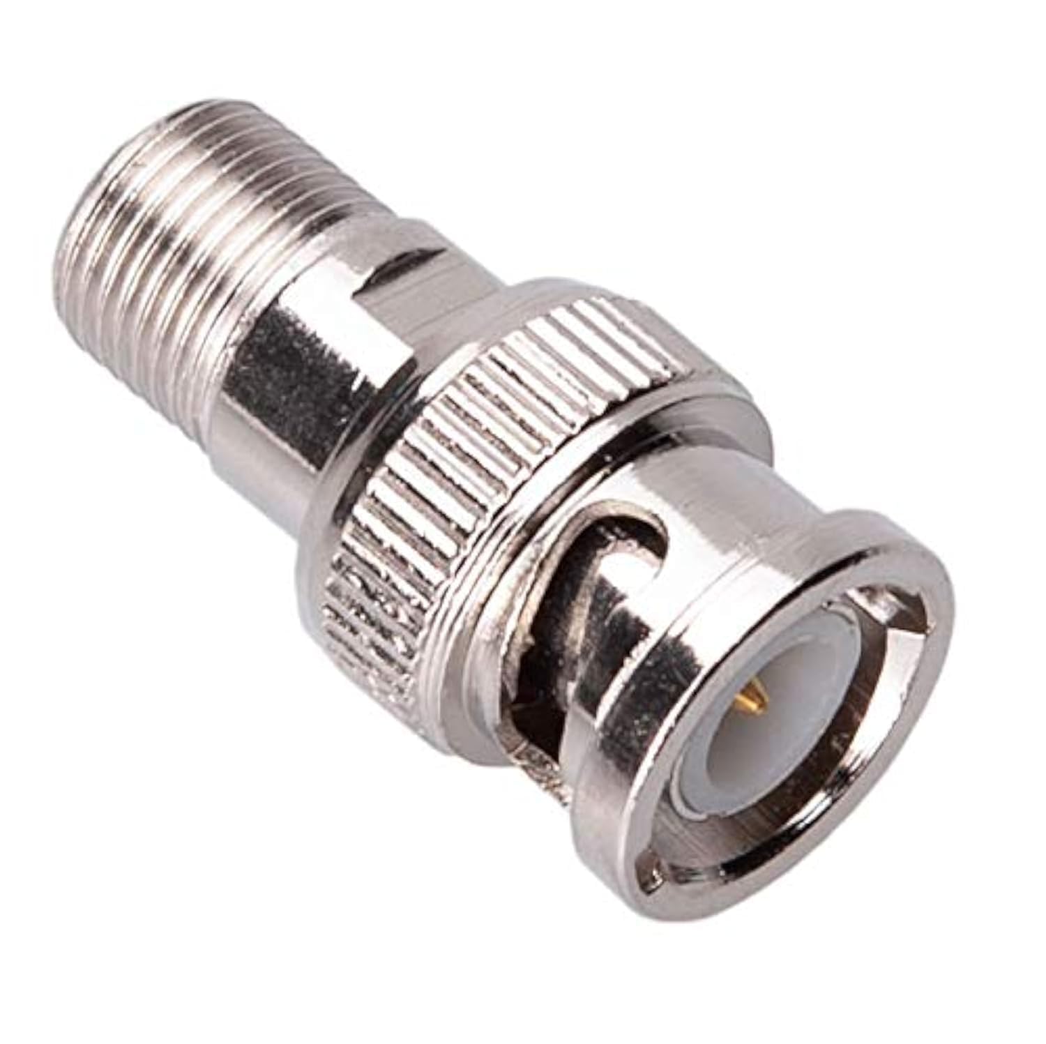 Keple BNC to F Connector, Screw on F-Type Female to BNC Male Plug Coax RF Adapter Jack, Coaxial Cable RG6 RG59 Coupler, Gender Convertor, Lead Wire Joiner for CCTV Camera, TV, PAL, DVR Socket Adaptor