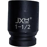 1" Drive 1-1/2" Impact Socket, 6-Point, 3.15" Long | Heat Treated, Cr-V Alloy Steel