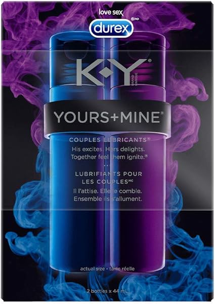Amazon Com Couples Lubricant K Y Yours And Mine Lube For Him And Her Couples Personal Lubricant And Intimate Gel 2 Count 1 5 Fl Oz Health Personal Care