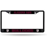 Rico Industries NCAA Standard Black Chrome Frame with Decal Inserts 12" x 6" Car/Truck Auto Accessory