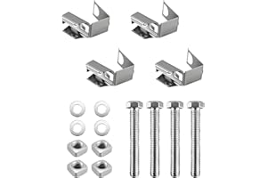 4 Sets Exhaust Manifold Flange Bolts U Nuts Hardware Kit Fit for Dodge Dakota Ram 1500 2500 3500 Jeep Grand Cherokee Wrangler