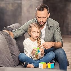 Speed Cube Set, Jurnwey Stickerless Magic Cube Set