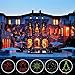 BEIYI HOME-US Christmas Projector Lights Green & Red Laser Lights Laser Show Star Light Shower RF Wireless Remote 6 Patterns IP44 Waterproof for Xmas Garden Decorations