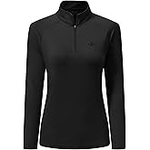 AIRIKE Long Sleeve Golf Polo Shirts for Women Stand Up Collar Thermal Fleece Womens Tank Top