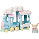 Calico Critters - Floating Cloud Rainbow Train - Calico Land Amusement | All aboard a pastel dream - link the cloud cars &amp; ride the sky, Ages 3+