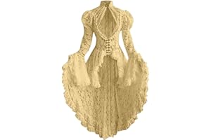 FARTEY Victorian Dress for Women Retro Medieval Renaissance Corset Dress 18 Century Vampire Fairy Dresses Halloween Costumes