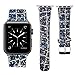 MIFFO Compatible with Apple Watch Band 38mm 40mm 42mm 44mm, 3D Glitter Bling Leather Wristband iWatch Strap Replacement for Apple Watch Series 4 Series 3 Series 2 Series 1