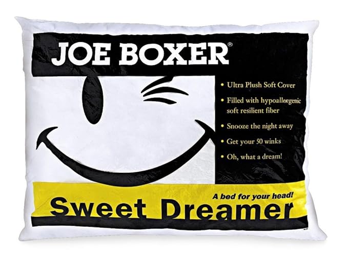 Joe Boxer Sweet Dreamer Ultra Plush Bed Pillow Standard