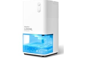 EasyAcc® Dehumidifiers, 40 oz Water Tank, (450sq ft) Quiet Dehumidifiers for RV Bedroom Bathroom Closet Auto Shut off 1200ml 