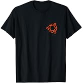 Linux Lovers Ubuntu Open Source Os Logo Orange Tee T-Shirt