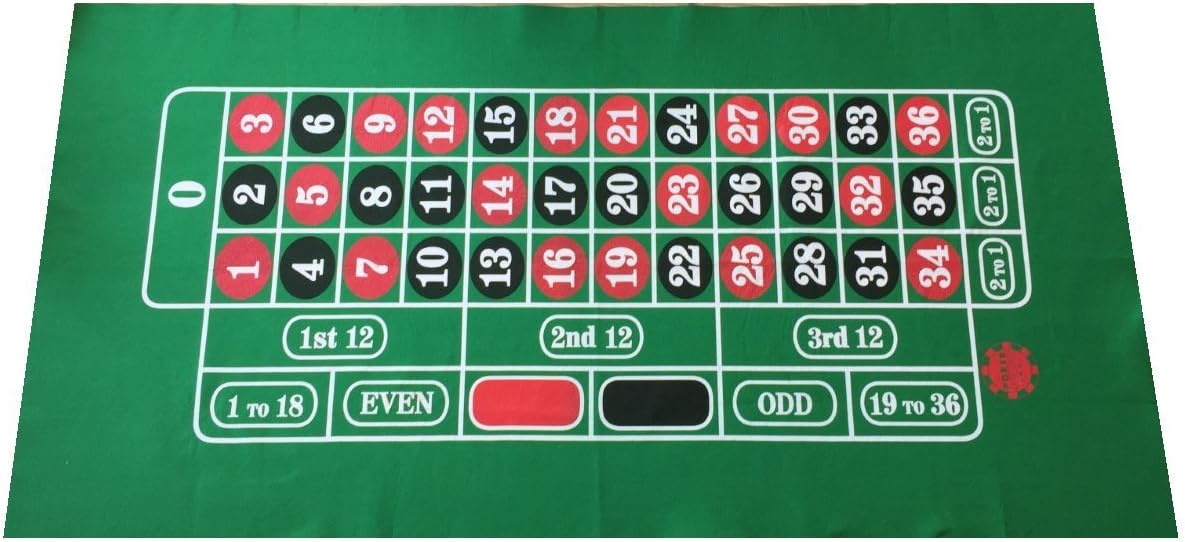 GIANT ROULETTE BAIZE/FELT LAYOUT CLOTH LARGE PLAYING AREA Amazon.co