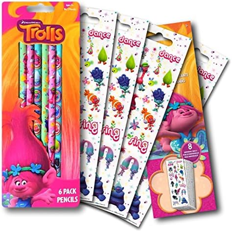Trolls Pencils &amp; Stickers