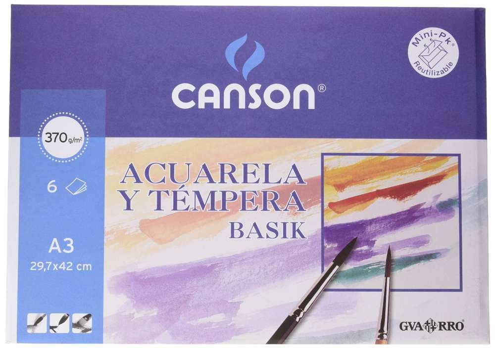 Canson A3 370 g 6 Pages Minipack for Watercolour