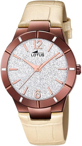 Lotus Reloj Analógico para Mujer de Cuarzo con Correa en ...