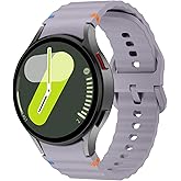Sport Strap For Samsung Galaxy Watch 7 Band 40mm 44mm,No Gap Soft Silicone Bands For Galaxy Watch FE 40 mm/Galaxy Watch 6 5 4 Band 40mm 44mm/Galaxy Watch 6 classic 43mm 47mm For Women Men