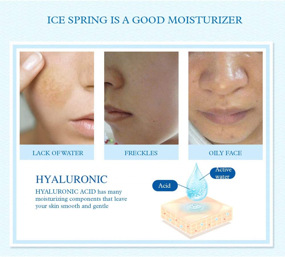 BIOAQUA Crystal Clear Moisturizing Cream Skin Smooth Hydrated Whole Face Active Water Gentle Moisture Oil Controls Hualuronic Acid 38g - Image 4