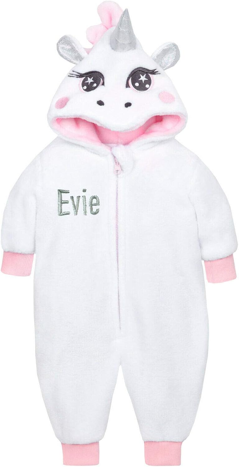 unicorn baby sleepsuit