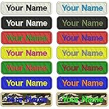 Graceful life Custom Embroidery Name Patches,2 Pieces Personalized Military Number Tag Customized Logo ID for Multiple Clothing Bags Vest Jackets Work Shirts