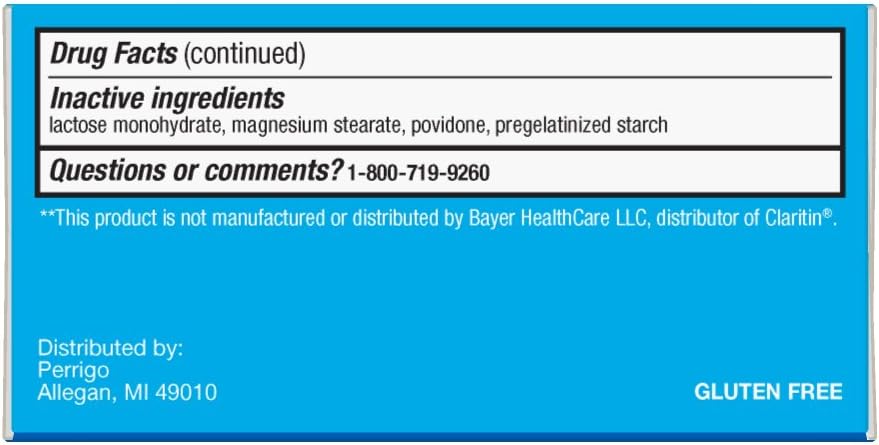  Basic Care Allergy Relief Loratadine Tablets 10 mg, 90 Count: Health & Personal Care