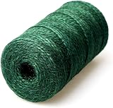 nuoshen 2 Rolls Green Hemp Garden Twine 200m 656ft Natural Jute String view 3