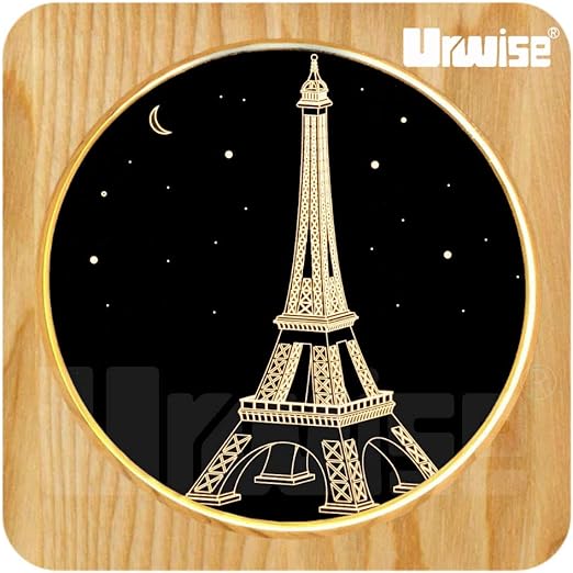 Amazon Com Urwise Eiffel Tower At Night 3d Led Bed Lamp Creative