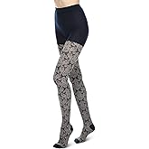 MeMoi Baroque Patterned Cotton Blend Sweater Tights
