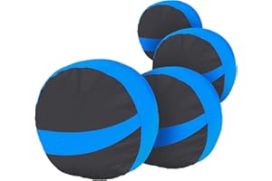 JURMON Tire Covers 4 Pack,Tough Tire Wheel Protector for Jeep, Camper, SUV, Travel Trailer,RV, Truck,Universal Outdoor Waterproof Anti-UV Snow Sun Rain Tire Covers Set Fits Tire Diameters 27-29 Inches